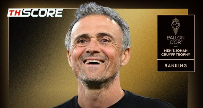 ทางการ! เอนริเก้รับรางวัลครัฟฟ์ หลังพา PSG คว้า 4 แชมป์