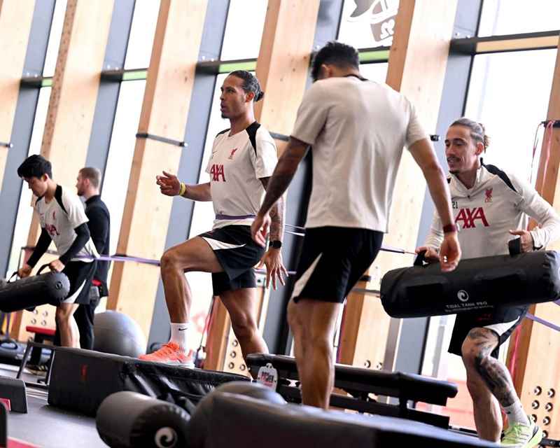 รูปภาพการฝึกซ้อม: ลิเวอร์พูลตั้งเป้าหมายไว้ที่เกมใหญ่กับท็อตแน่มที่แอนฟิลด์