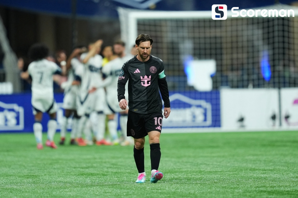 화이트캡스, 인터 마이애미에 2-0 제압...'90분 풀타임' 메시 침묵
