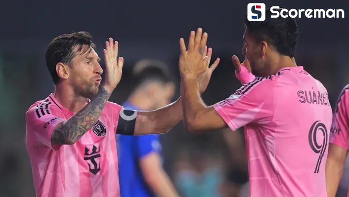 인터 마이애미, CF 몽레알 4-2 제압...메시·수아레스 멀티골