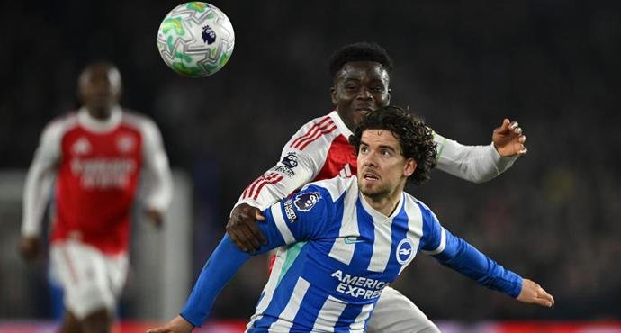 พรีเมียร์ลีก - ไบรท์ตัน โฮฟ อัลเบี้ยน 0-1 อาร์เซน่อล