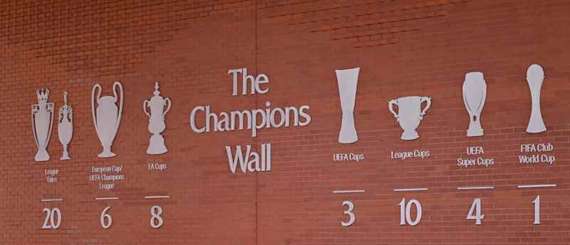 อัพเดทกำแพงแชมป์ของ LFC เพื่อฉลองแชมป์ลีกสมัยที่ 20