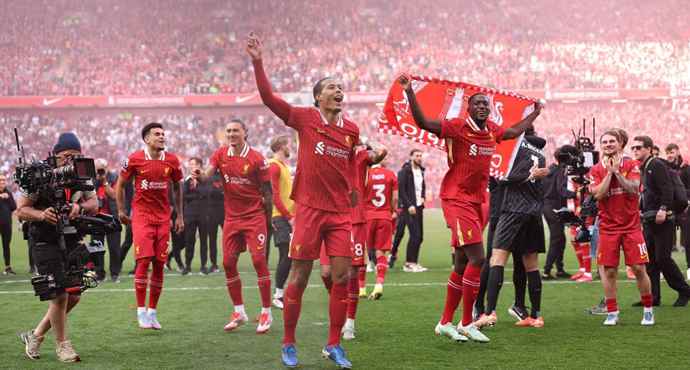 ความสุขล้น Anfield ฉลองแชมป์ลีกของลิเวอร์พูล