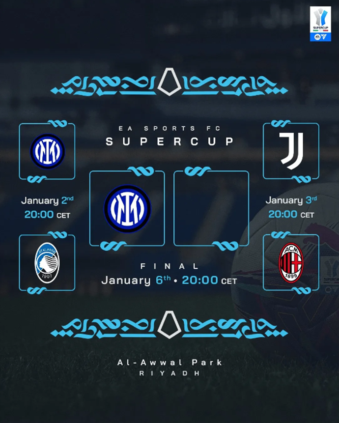 Inter Milan advances to Italian Super Cup final to face Juve-Milan winner