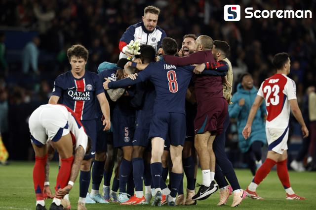 파리 생제르맹, 합계 스코어 3-1로 아스널 제압...5년 만에 UCL 결승 진출