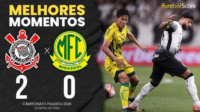 Memphis brilha, Romero se torna o maior artilheiro do século contra o Mirassol, e Corinthians avança à semifinal do Paulistão