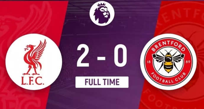 พรีเมียร์ลีก - ลิเวอร์พูล ชนะ เบรนท์ฟอร์ด 2-0 คว้าชัยชนะสองนัดติดต่อกัน