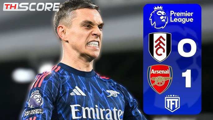 ทรอสซาร์ซัดชัย! อาร์เซนอลบุกเฉือนฟูแล่ม 1-0 นำจ่าฝูงพรีเมียร์ลีก