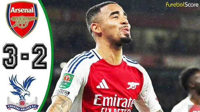 Resultado: Arsenal 3 x 2 Crystal Palace