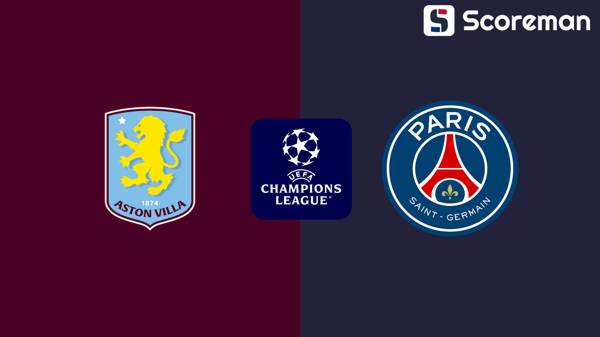 4월16일 챔피언스리그 - 아스톤 빌라 VS 파리생제르망 축구 분석 프리뷰