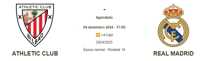 Palpite Ath. Bilbao vs Real Madrid