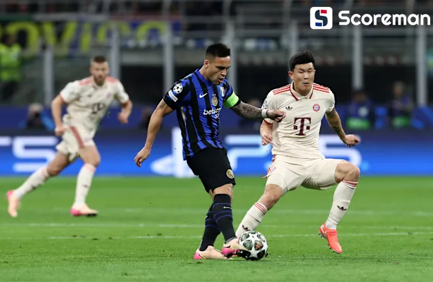 뮌헨, 인터밀란에 3-4로 밀려 UCL 4강행 실패... 김민재 65분 활약