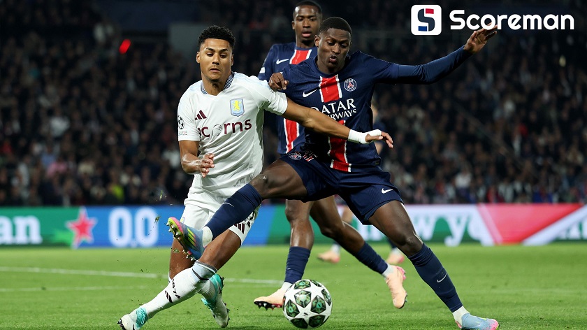 PSG, 아스톤빌라 3-1 꺾어, UCL 4강행 '청신호'