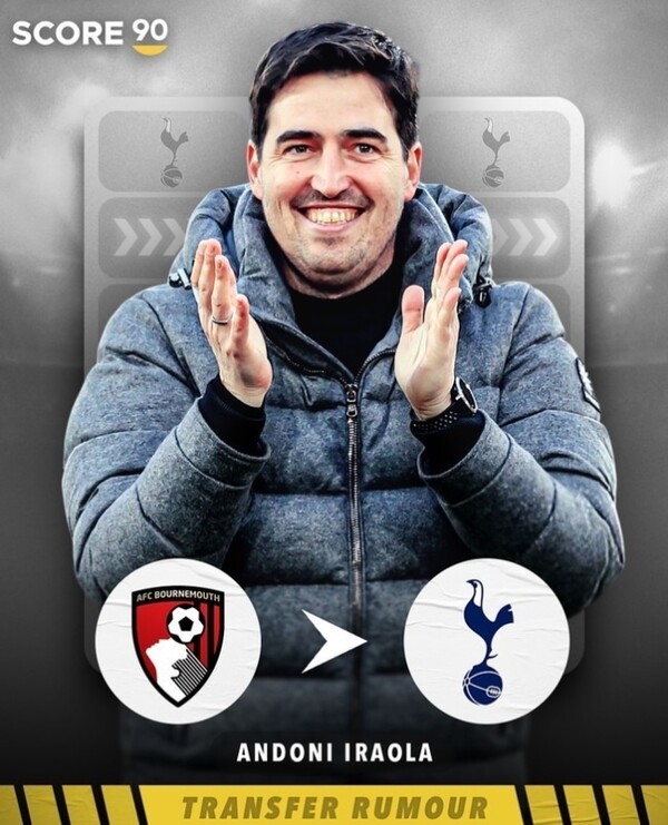 토트넘 결단 내렸다! 포스테코글루 감독 경질 시 이라올라 감독 선임...단, 변수 有→UEL 우승