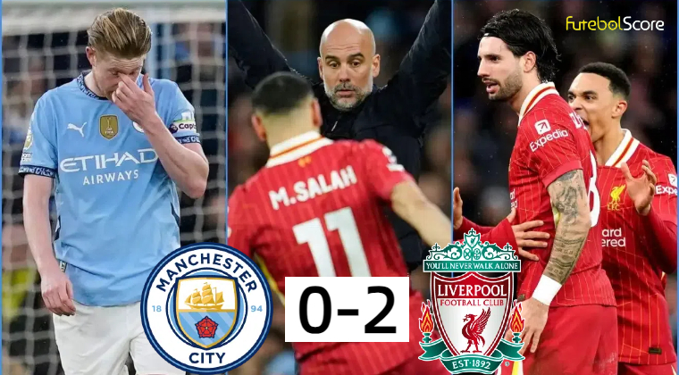 Salah brilha, Liverpool derrota o City fora de casa e quebra tabu de quase 10 anos na Premier League