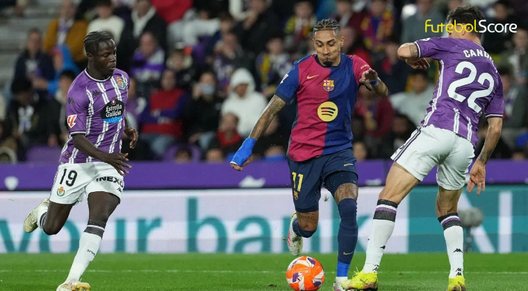 Barcelona vira contra o Valladolid com reservas e pode selar título contra o Real Madrid