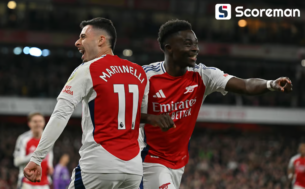 아스널, 풀럼에 2-1 승…맨유는 노팅엄에 0-1 패배