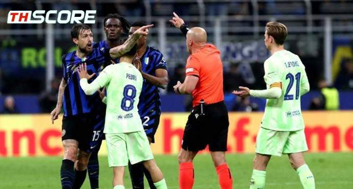 'เปดรี' ร้อง UEFA สอบ 'เปามาร์ซิเนียก' เป่าค้านสายตา
