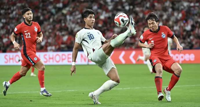 อาเซียนฟุตบอลแชมเปียนชิพ ทีมชาติไทยชนะสิงคโปร์ด้วย 4-2