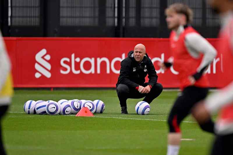 รูปภาพการฝึกซ้อม: ลิเวอร์พูลตั้งเป้าหมายไว้ที่เกมใหญ่กับท็อตแน่มที่แอนฟิลด์