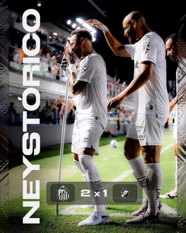 Hướng tới World Cup! Neymar lập cú đúp, Santos thắng Vasco da Gama 2-1 để thoát nhóm xuống hạng