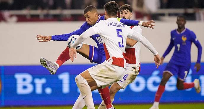 ฝรั่งเศสผ่านเข้ารอบ 4 ทีมสุดท้ายเนชั่นส์ลีก! ชนะโครเอเชียด้วยสกอร์รวม 7-6