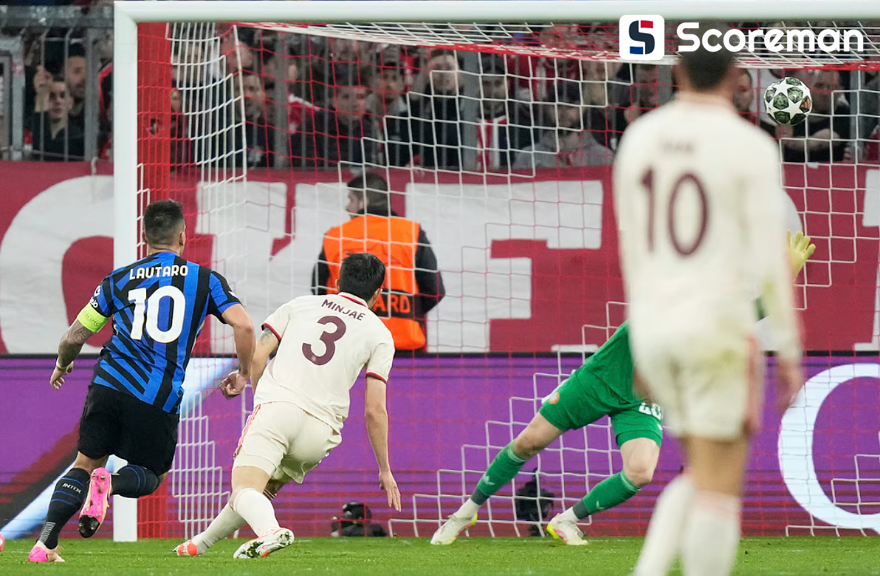 바이에른 뮌헨, 인터 밀란과 UCL 8강 1차전서 1-2 패배