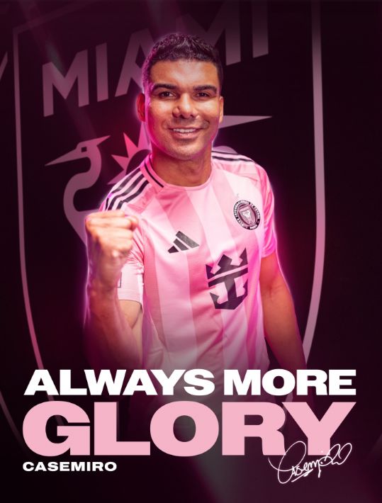 Sát cánh cùng Messi! Chính thức: Casemiro 34 tuổi gia nhập Inter Miami theo dạng tự do