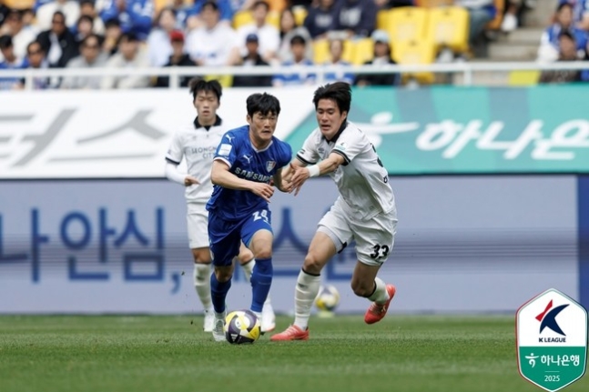 수원삼성, 성남에 3-2 역전승...'이규성 결승골'