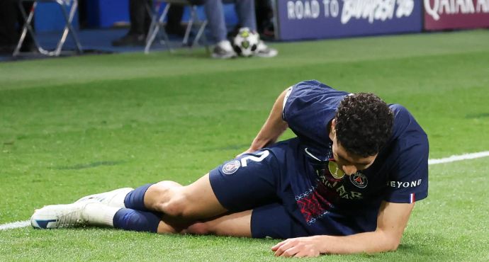 Hakimi Hamstring Tear Sidelines PSG Star for Bayern UCL Return Leg