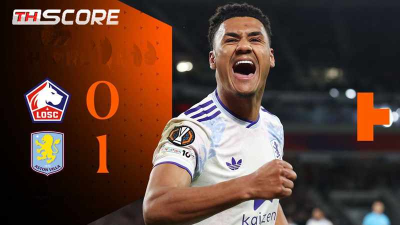 ​วิลล่าบุกเฉือนลีลล์ 1-0 กุมความได้เปรียบ วัตกินส์โขกประตูชัย