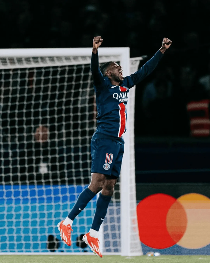 Leading the team to the final, Dembélé celebrated on social media: