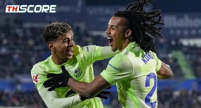 บาร์เซโลน่าเสมอเกตาเฟ่ 1-1 ตามหลังจ่าฝูง 5 แต้ม