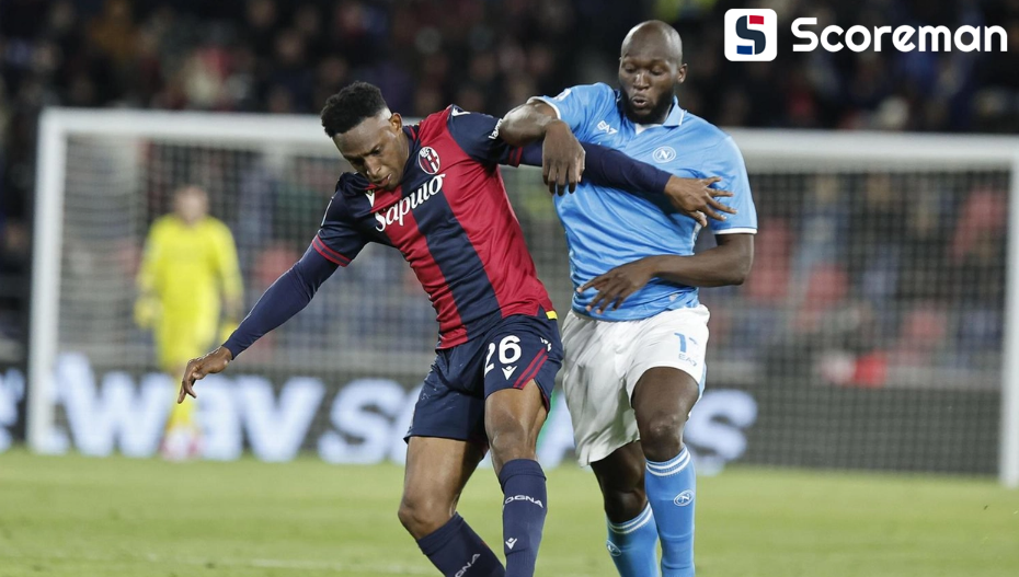 볼로냐, 나폴리와 1-1 무승부...은도예 64분 '동점골'