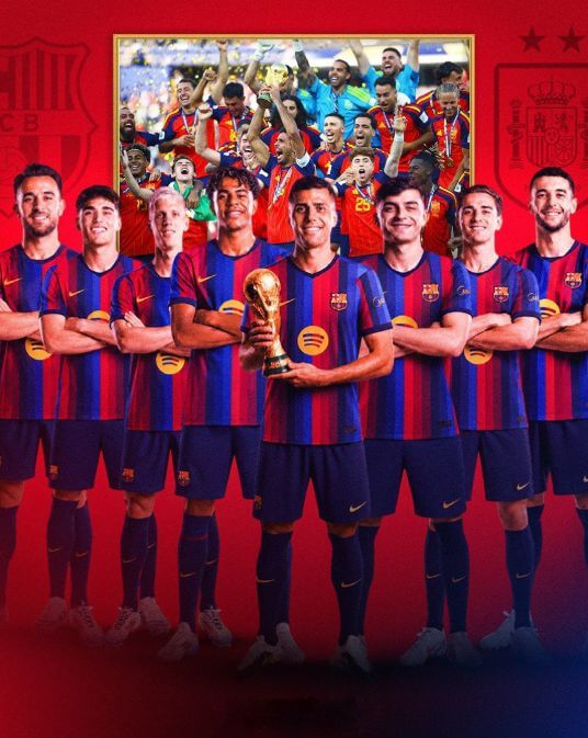 Nòng cốt nhà vô địch! Ferran rời đi và Rodri gia nhập, Barcelona vẫn có 8 nhà vô địch World Cup