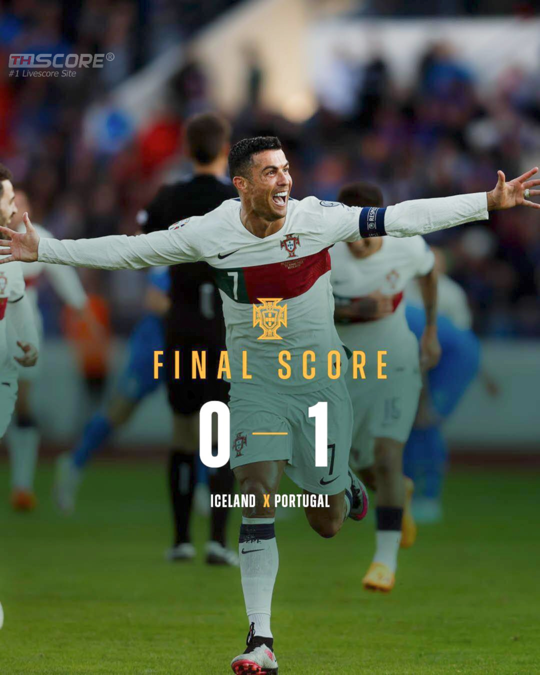 ยุโรป รอบคัดเลือก-คริสเตียโน โรนัลโดลงเล่นนัดที่ 200  โปรตุเกส 1-0 ไอซ์แลนด์
