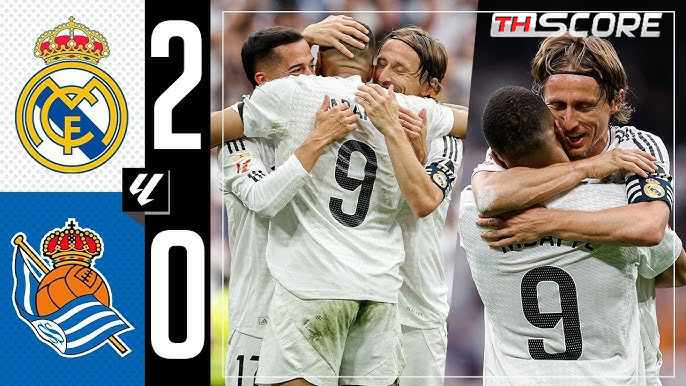 อันเชล็อตติกล่าวคำอำลา! เรอัลมาดริดชนะเรอัลโซซิเอดาด 2-0 เอ็มบัปเป้ซัดสองประตู