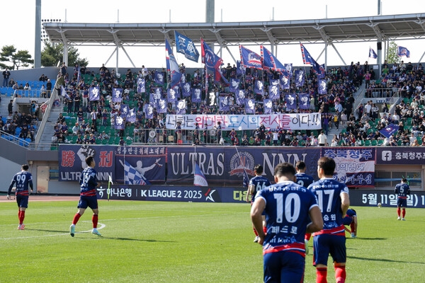 충북청주, 수원삼성과 치열한 접전 끝에 3-3 무승부