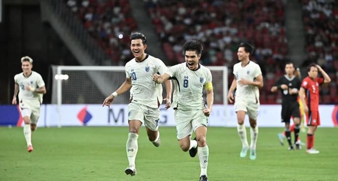 อาเซียนฟุตบอลแชมเปียนชิพ ทีมชาติไทยชนะสิงคโปร์ด้วย 4-2