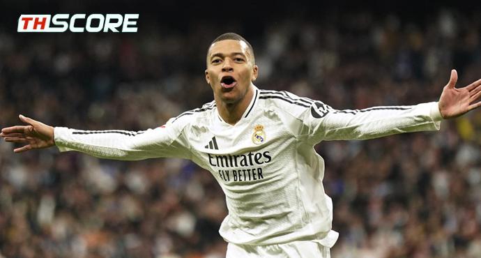 ขึ้นนำจ่าฝูง! เรอัลมาดริดชนะพัลมาส 4-1 เอ็มบัปเป้ยิงสองประตู