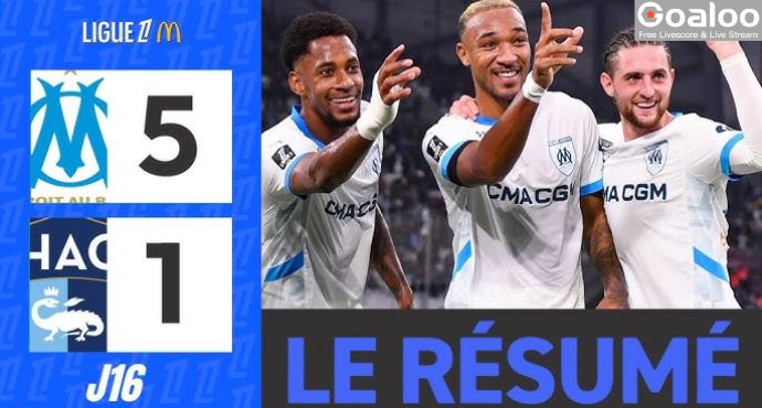 Marseille Crushes Le Havre to Strengthen Hold on Second Place