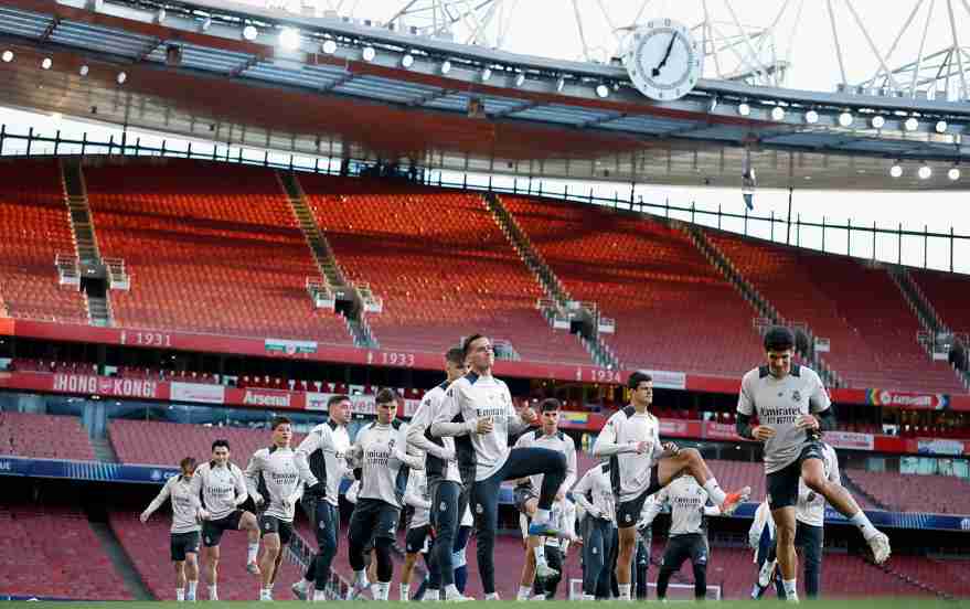 เรอัล มาดริด ซ้อมที่สนามเอมิเรตส์ สเตเดี้ยม