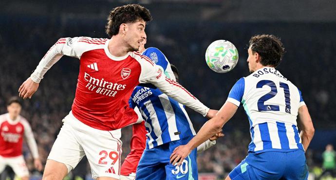 พรีเมียร์ลีก - ไบรท์ตัน โฮฟ อัลเบี้ยน 0-1 อาร์เซน่อล