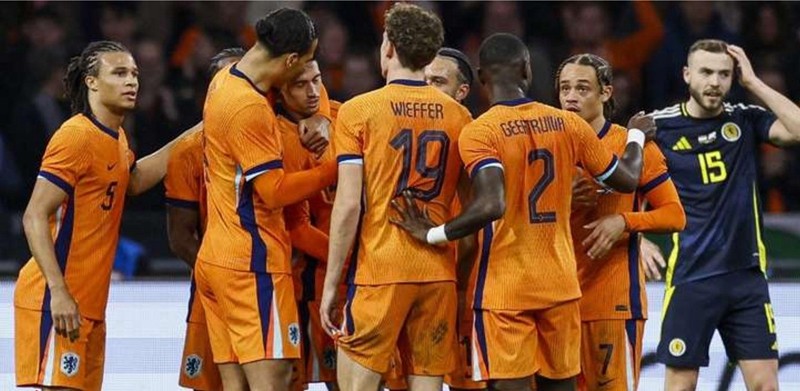 เนเธอร์แลนด์ อุ่นสวยถล่ม สกอตแลนด์ ขาดลอย 4-0
