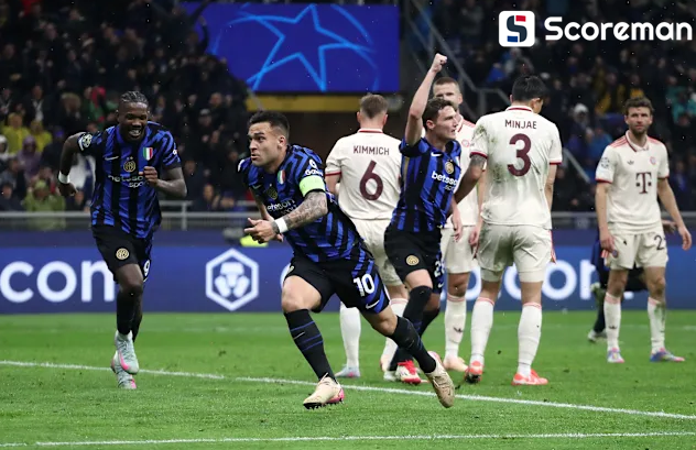 뮌헨, 인터밀란에 3-4로 밀려 UCL 4강행 실패... 김민재 65분 활약