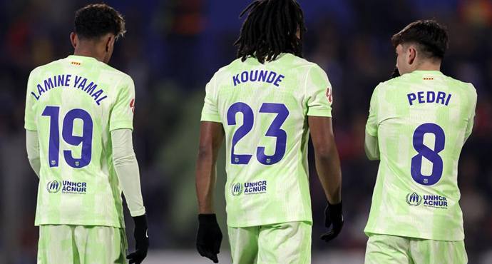 บาร์เซโลน่าเสมอเกตาเฟ่ 1-1 ตามหลังจ่าฝูง 5 แต้ม