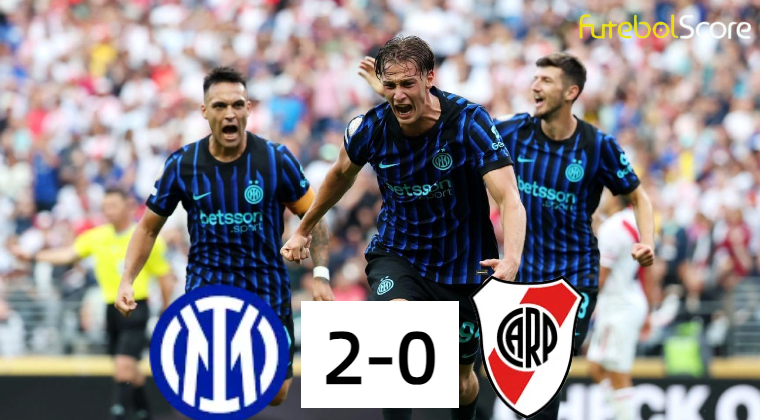 Inter de Milão capitaliza expulsão, elimina River Plate do Mundial e enfrenta Fluminense nas oitavas