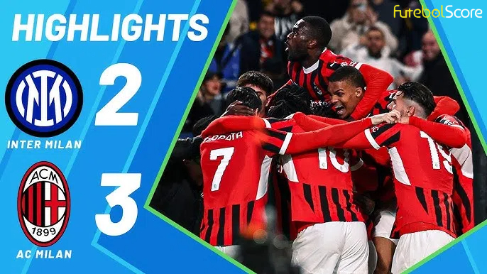 O Milan consegue uma reviravolta impressionante para vencer o Inter e conquistar a Supertaça de Itália