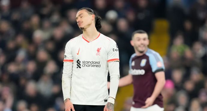 Liverpool drew 2-2 away at Villa, with Watkins scoring and Salah providing a goal and an assist