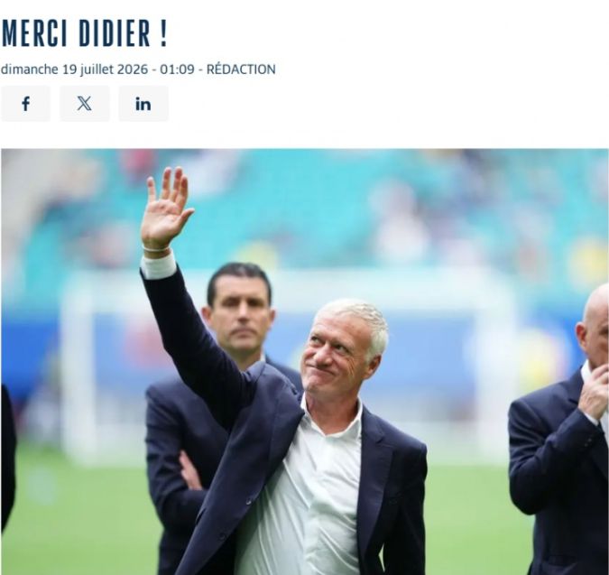 Kết thúc với hai danh hiệu! LĐBĐ Pháp tri ân Deschamps sau 14 năm dẫn dắt